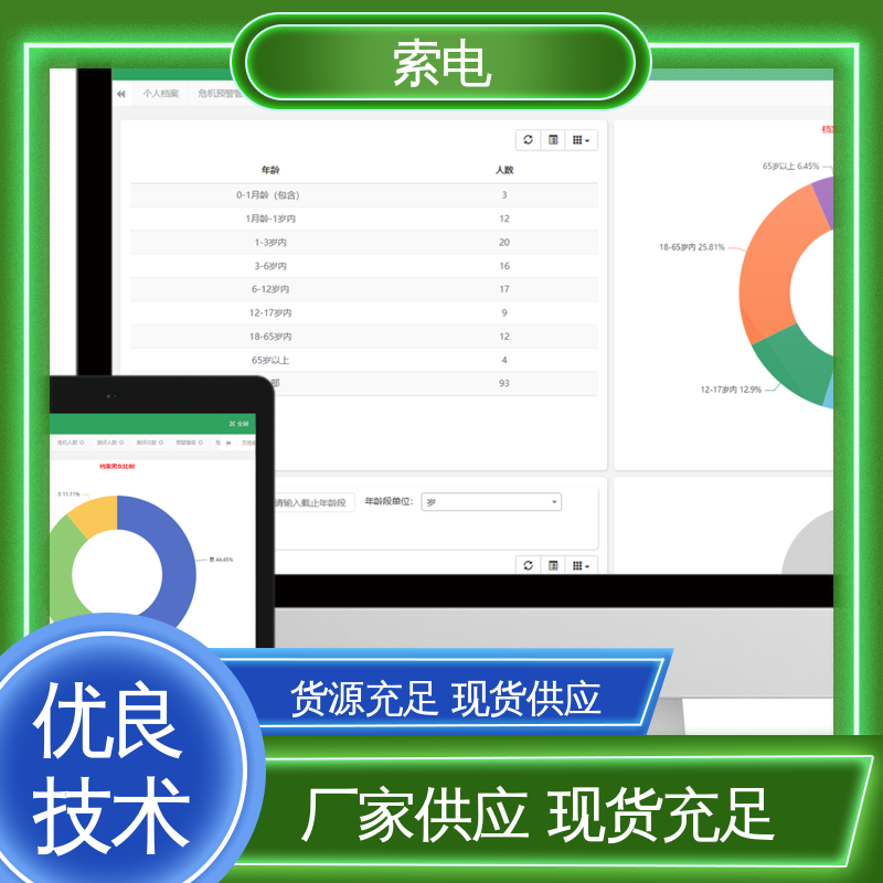 设计界面卡通化 便捷 双液晶显示屏 儿童保健云平台 索电