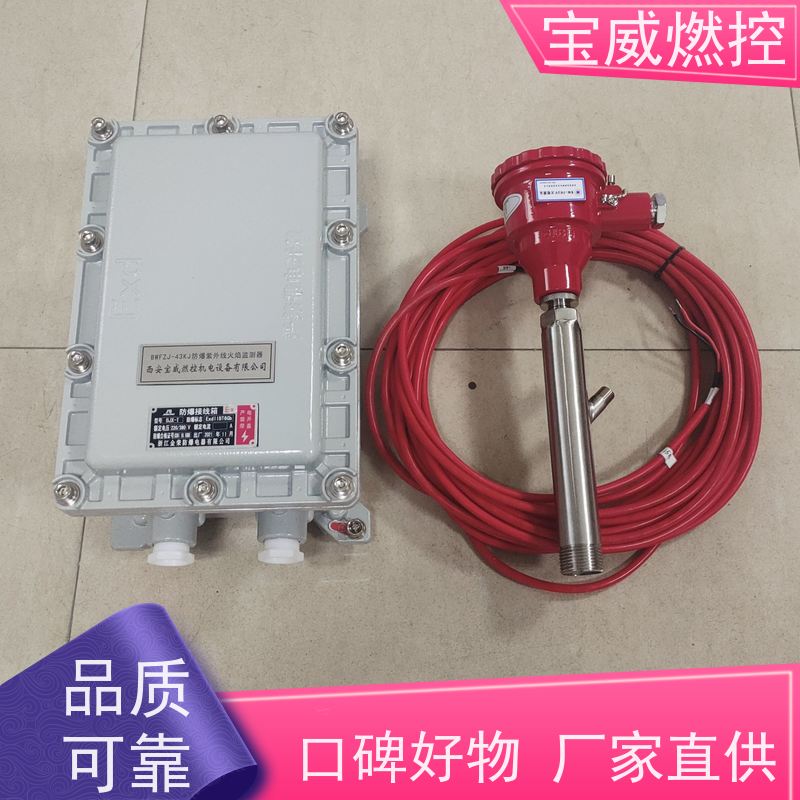 宝威燃控 可非标加工 熄火延时1-3S 防爆分体式 工业炉膛火焰监测器