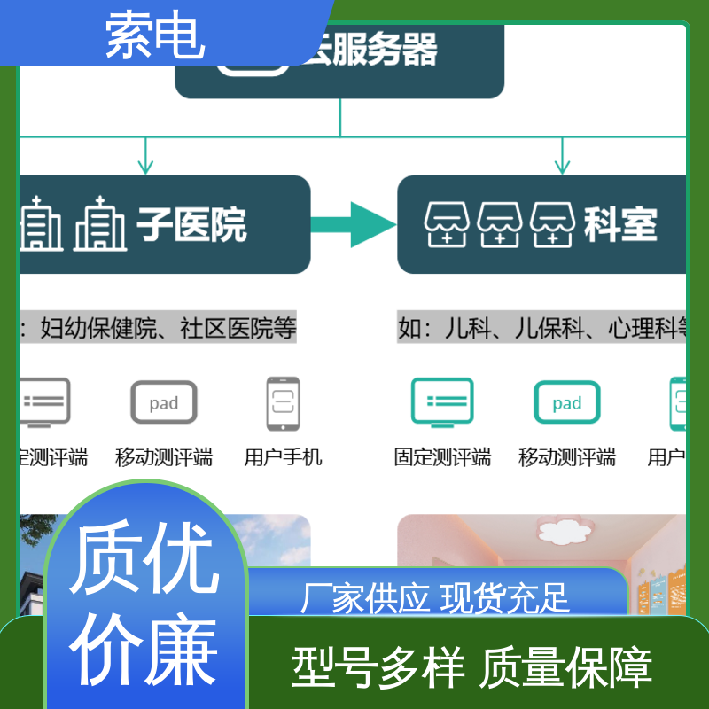 儿童保健信息管理系统 360度 便捷 双液晶显示屏 索电