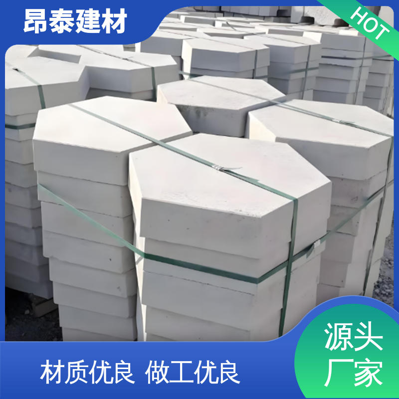 实心水泥道路砖 高度10cm 六棱护坡砖 承压能力强 成品预制