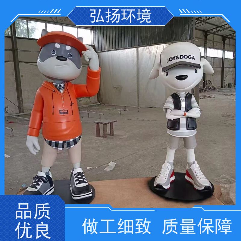 玻璃钢雕塑定制户外大型动物熊猫长颈鹿公园小区景区摆件