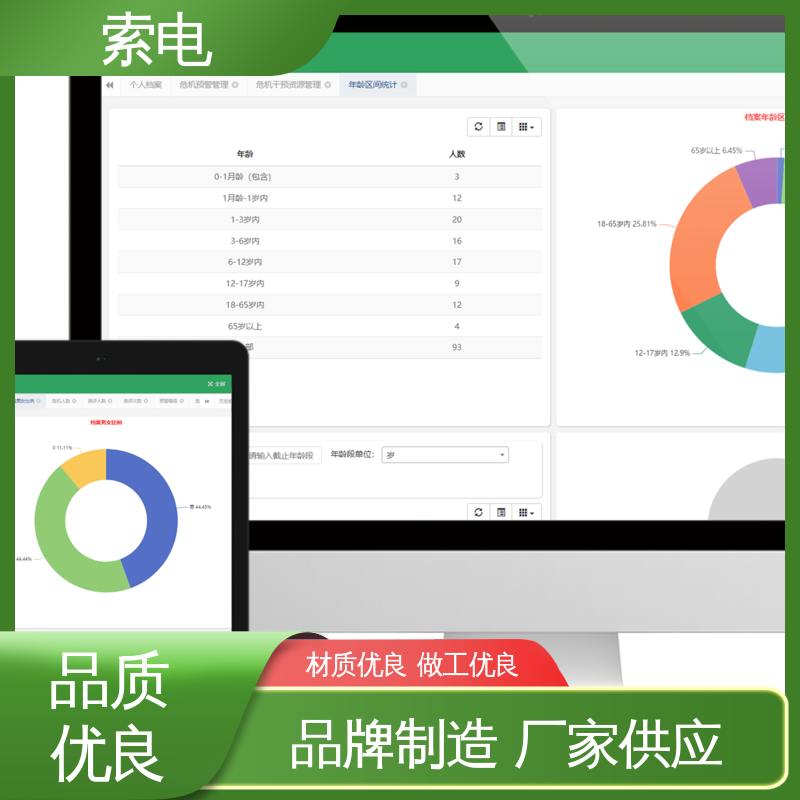索电 童趣 专业的诊断 儿童保健信息管理系统 丰富