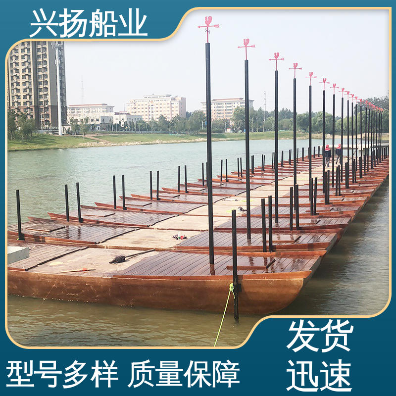 兴扬船业 栈道木船 水上瑜伽冥想台 科研监测平台 网红打卡潜力