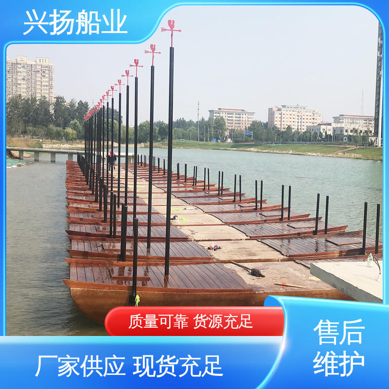 兴扬船业 栈道木船 水上瑜伽冥想台 科研监测平台 网红打卡潜力