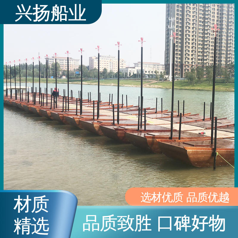 兴扬船业 栈道木船 水上瑜伽冥想台 科研监测平台 网红打卡潜力