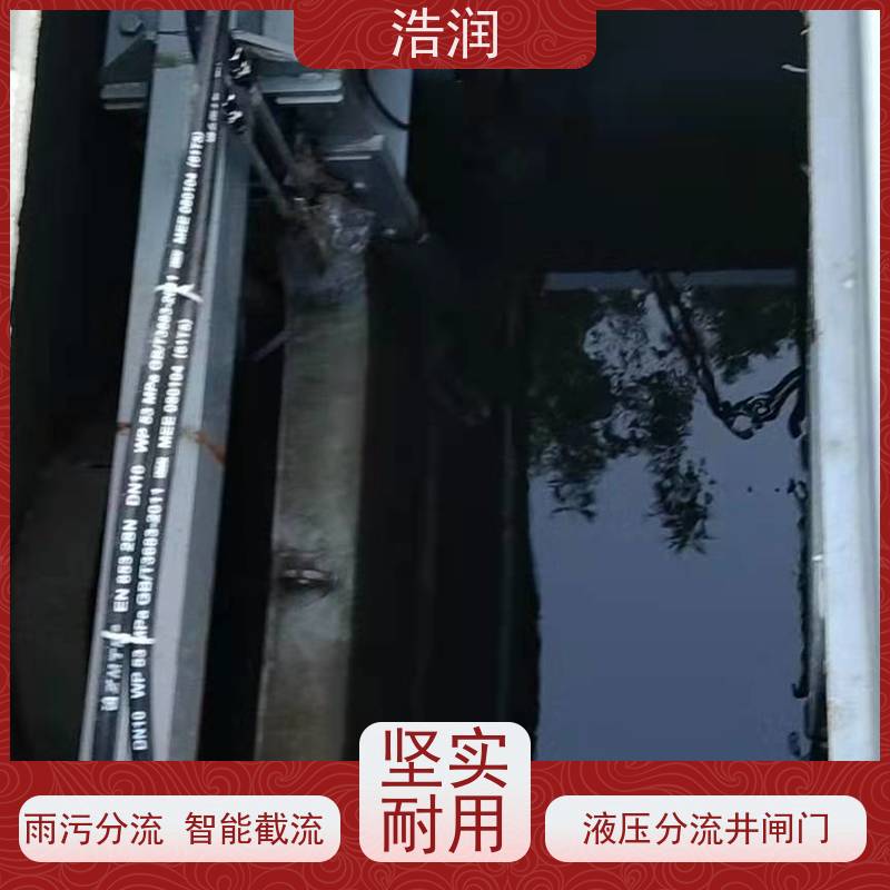 浩润 太阳能液动限流闸门 雨污分流设备 性价比高