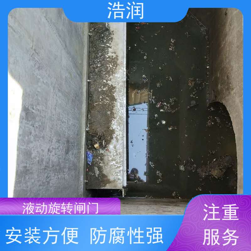 浩润 液动旋转闸门 安装方便 防腐性强 货源充足