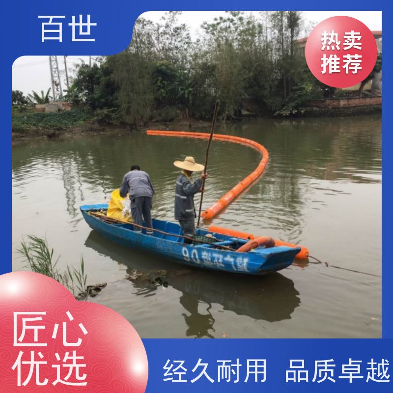 百世泥石流多发区拦污浮筒漂浮物拦截一体式