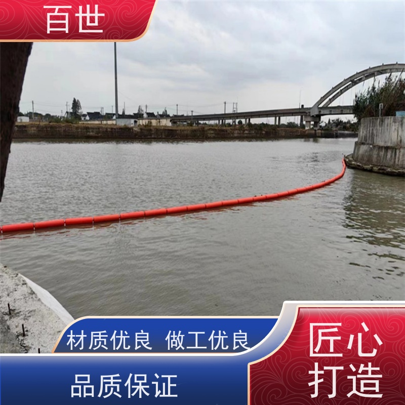百世泥石流多发区拦漂排漂浮物拦截可贴反光条