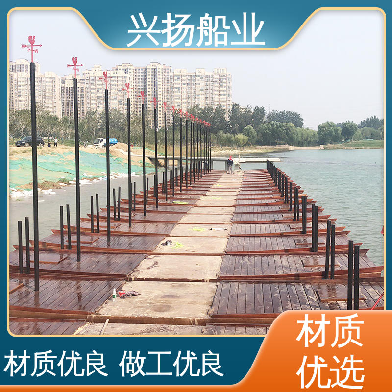 兴扬船业 栈道木船 水上瑜伽冥想台 科研监测平台 网红打卡潜力