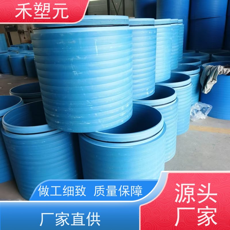 HDPE顶拉管柔性密封自锁接口聚乙烯实壁排水管地埋排污管