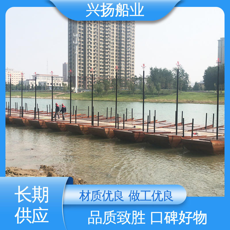 兴扬船业 栈道木船 水上瑜伽冥想台 科研监测平台 网红打卡潜力