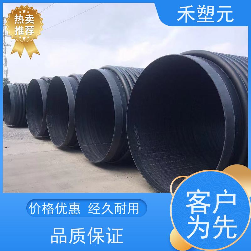 hdpe缠绕结构壁增强管 b型管dn300 400 500缠绕管 PE克拉管