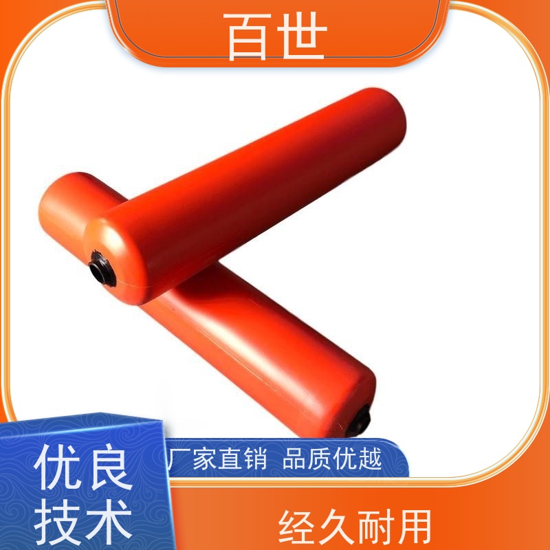 百世自来水站警示浮筒漂浮物拦截钢丝绳锚固