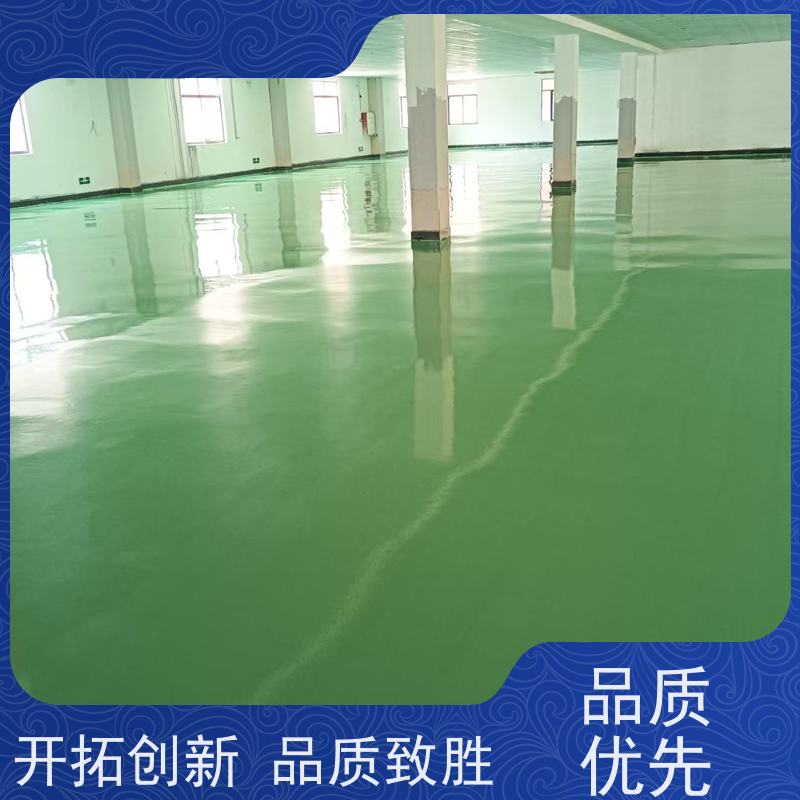 食品加工厂色彩多样水泥自流平施工抗重耐磨
