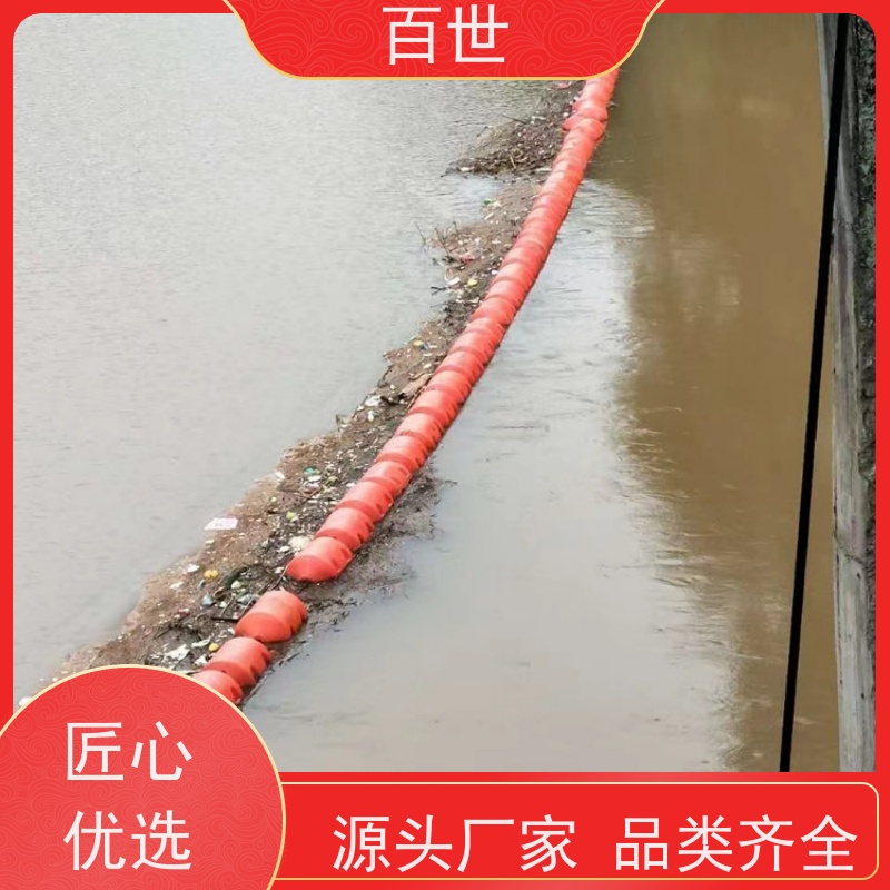 百世泥石流多发区警示浮筒漂浮物拦截可挂网