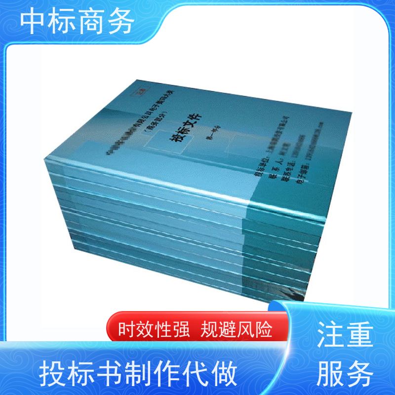 中标商务 成 都代做投标文件公司 优秀的排版设计 对标书进行全面审查