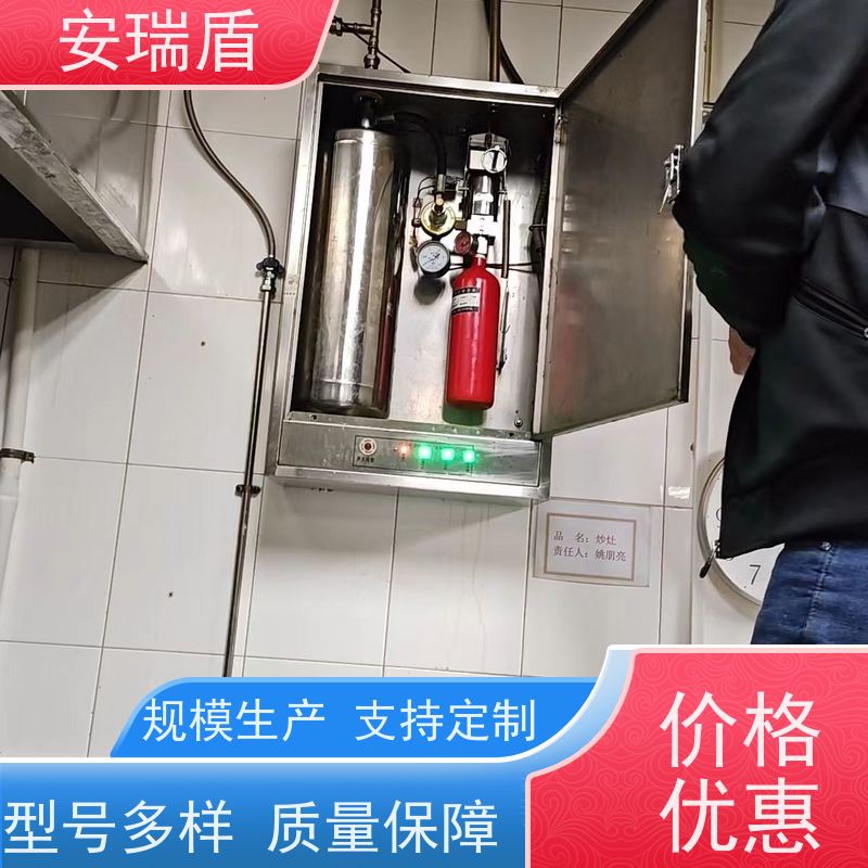 厨瑞盾安食堂自动灭火系统检测 可移动使用方便绝缘性能好