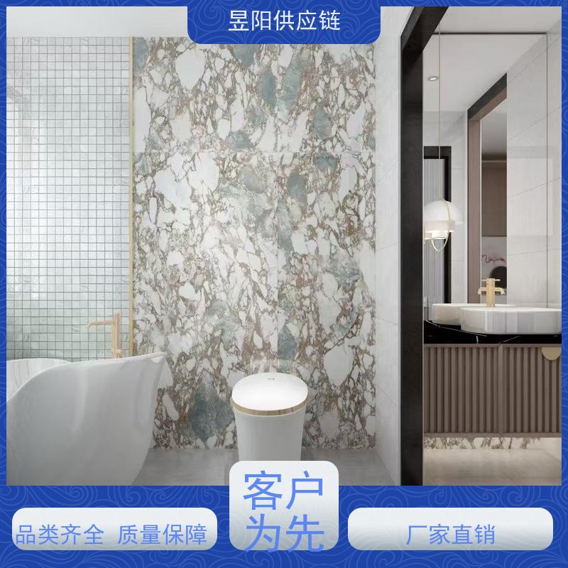 大理石一体昱阳供应链 白色黑色卡拉拉白洗手盆 酒店别墅洗手间专用