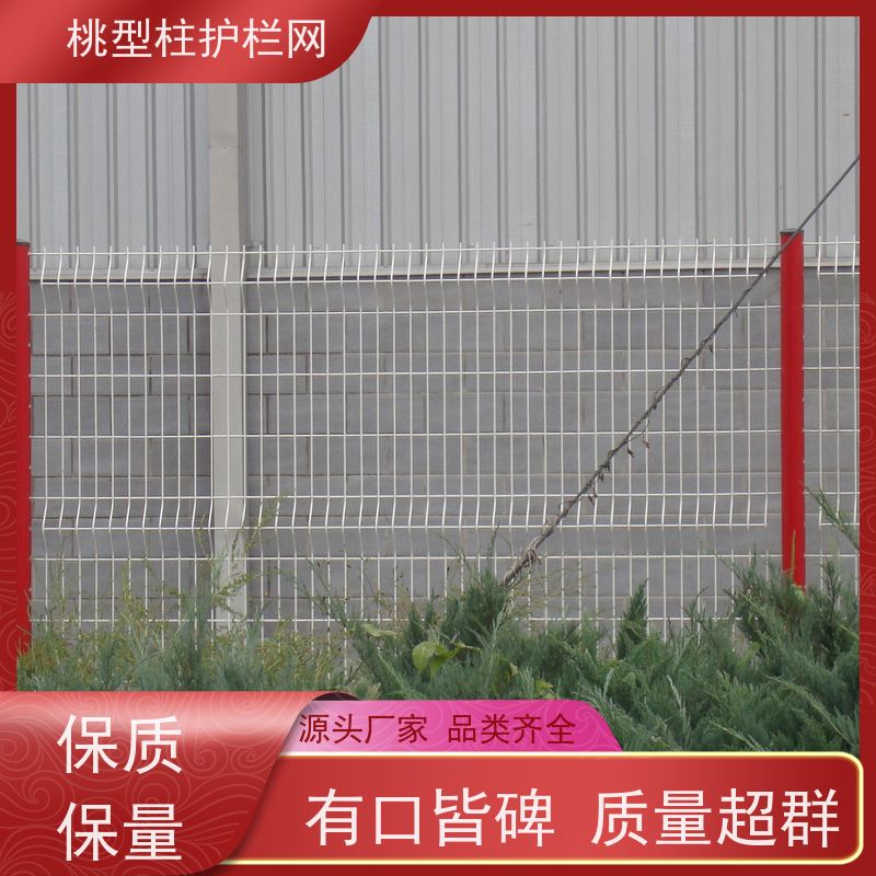 三角折弯护栏网德瑞克斯隔离栅户外花园桃型立柱围栏耐磨