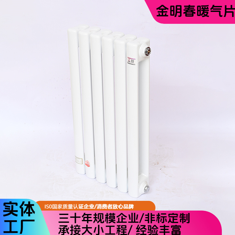 金明春 厂家 钢二柱散热器GZ2-600 耐腐耐用美观 规格齐全