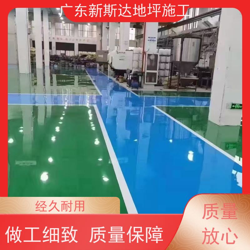 地下停车场色彩多样金刚砂地面施工耐酸碱度