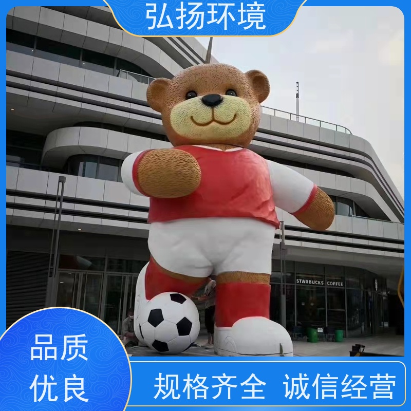 玻璃钢卡通雕塑 美化环境 不易开裂褪色 易于安装和运输 弘扬