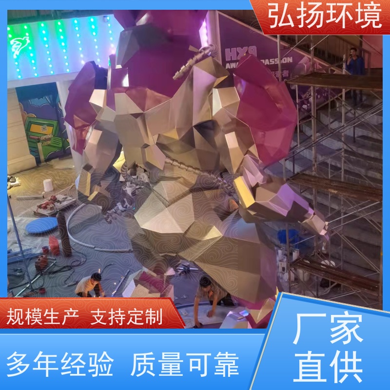厂家定制大小型玻璃钢雕塑卡通动物室内外广场公园美陈摆件
