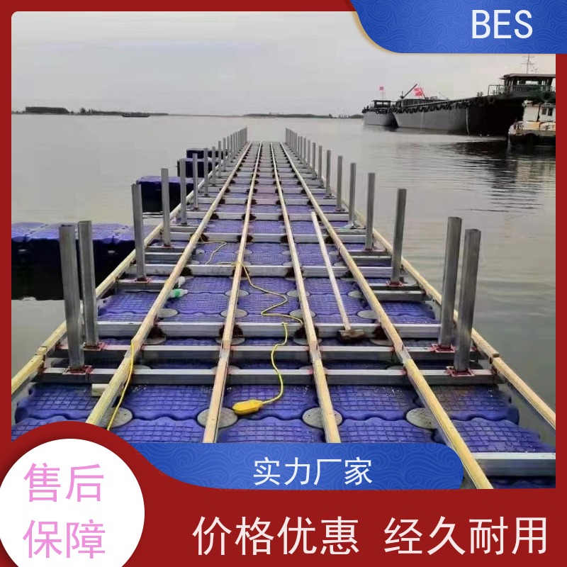 百世跨海大桥浮箱围堰阶梯浮台组装深海养殖