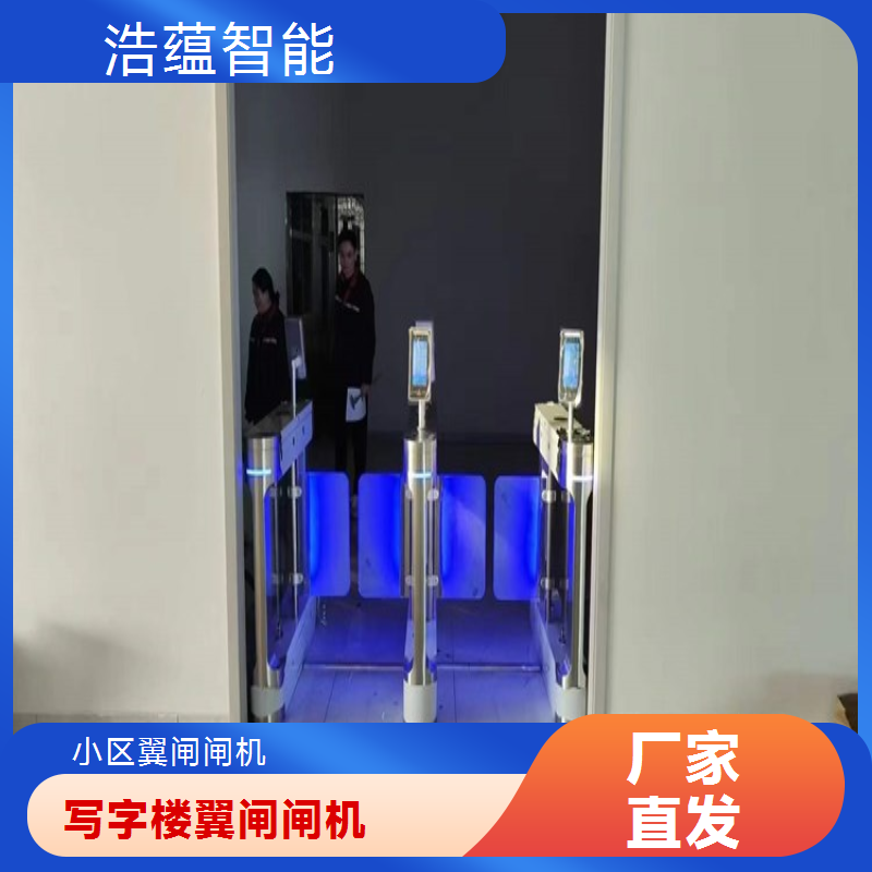 翼闸闸机浩蕴智能造 安全出入新体验圆弧翼闸闸机厂家