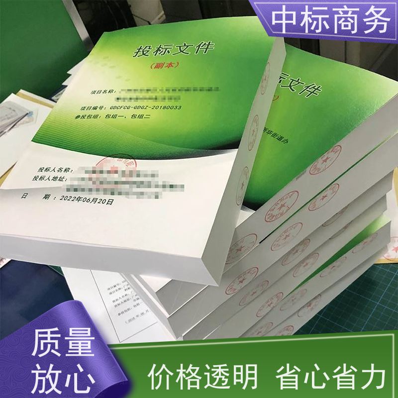 中标商务 成 都投标书代做制作公司 语言准确精炼 为企业节省人力成本
