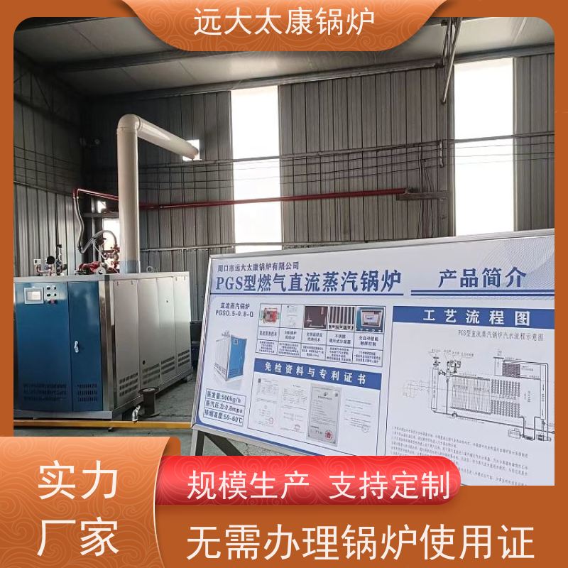 远大太康 低氮冷凝 热效率高达98% 电镀 化工 D级燃气蒸汽锅炉