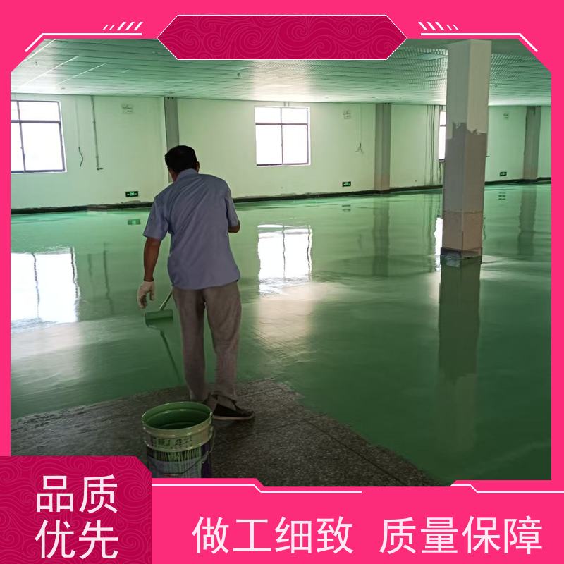 车间厂房车库色彩多样环氧地坪施工抗重耐磨