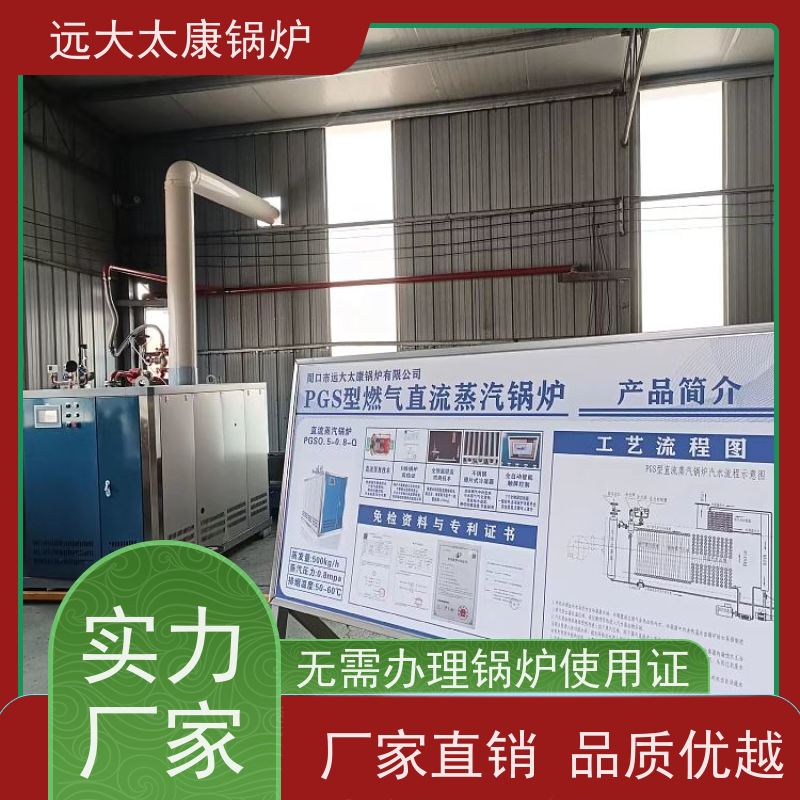 远大太康 服装厂用蒸汽 D级锅炉 工业级设备免上户 容水量＜50L