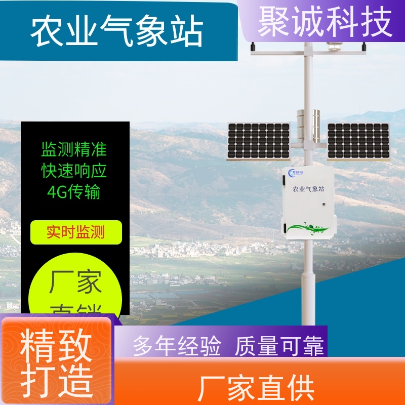 聚诚科技 小型气象观测站 4G无线传输 智慧农业气象站 抗干扰性强