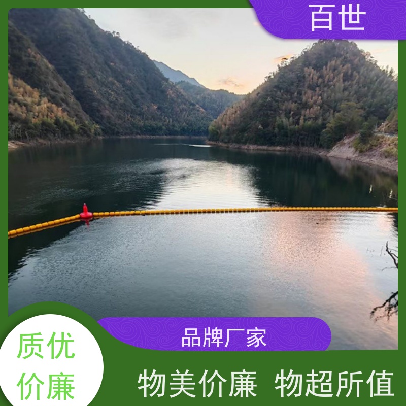 百世海上工程拦污屏障网格化拦截可贴反光条