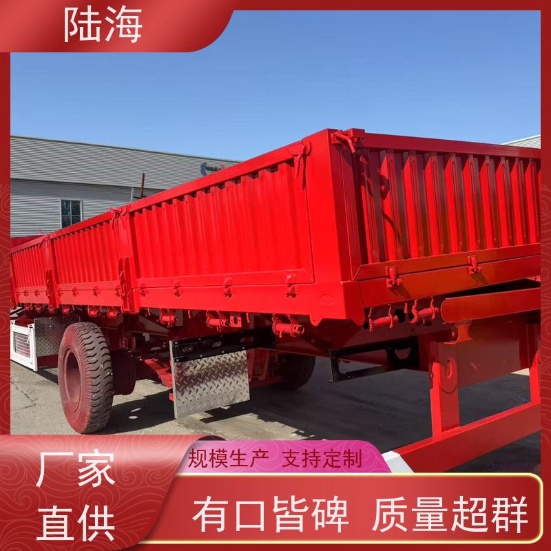 源头工厂 三桥偏翻半挂车 一体式自卸车 三轴轻量化设计