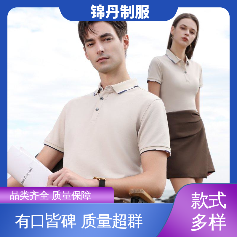 清|远 纯色刺绣翻领工装短袖 polo衫定制 多款多色 工服生产厂家