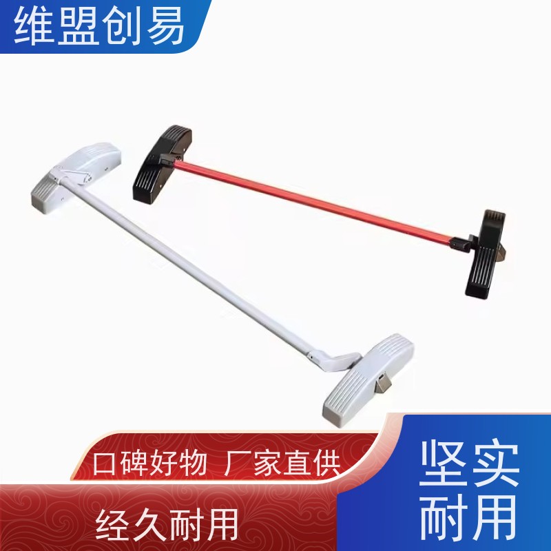 维盟创易 铝合金门 下压推杆锁 铁烤漆 金利工厂