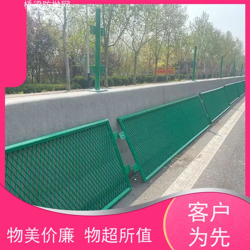 防抛网菱形防落物网铁丝网高速公路防护栏围栏桥梁防眩网