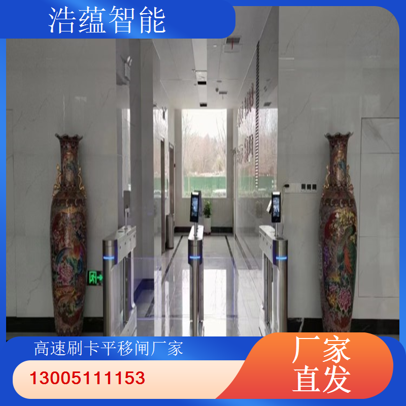 双通道平移闸厂家 电动平移闸机 双通道设计 桥式结构