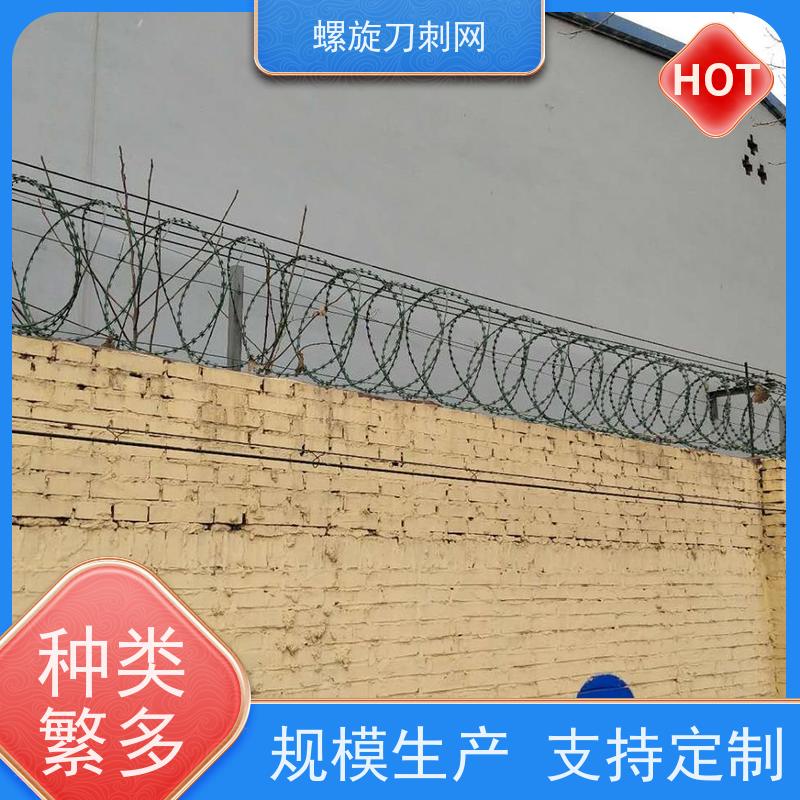 蛇腹型刀刺网小区学校防爬防盗网普锌防攀爬刀片刺绳材质