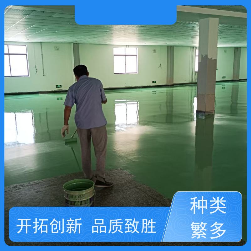 地下停车场色彩多样防静电自流平施工耐酸碱度