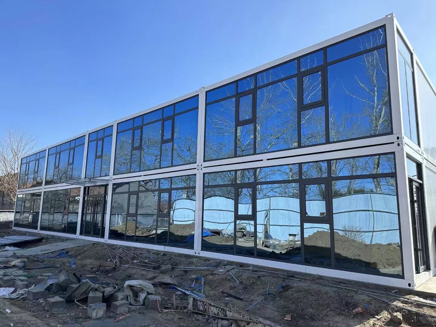 美森 打包箱临建办公楼 工地预制集成房屋 可多次周转