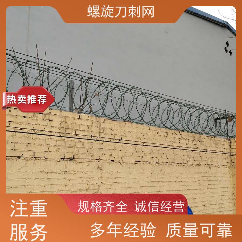 镀锌钢丝螺旋滚笼安全防护防爬不锈钢刀片刺绳围墙刀刺网材质