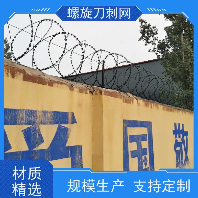 镀锌钢丝螺旋滚笼斧行型刀片防爬网围墙刀刺网材质