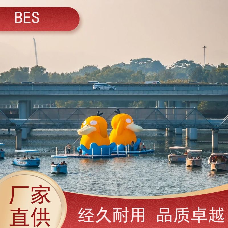 百世 水上文旅 浮筒 可铺塑木地板 漂浮蹦床搭建
