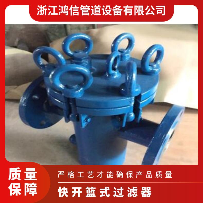 篮式过滤器提篮式除污器快开管道燃气蓝304不锈钢316工业用直通