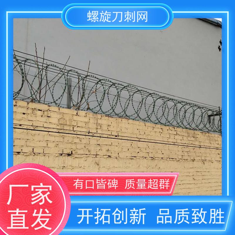防盗刺绳加粗耐用警戒高锌刀片刺网防触摸热镀锌围墙刺滚笼材质