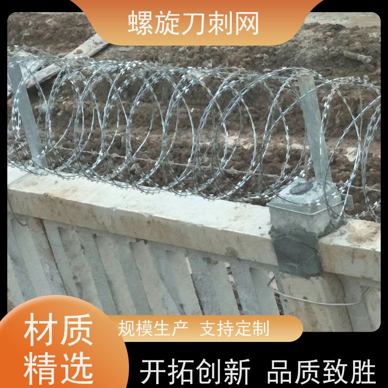 围墙防爬刺路边防攀爬铁蒺藜蛇蝮式刺丝滚笼刺网颜色